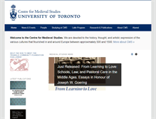 Tablet Screenshot of medieval.utoronto.ca