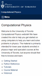 Mobile Screenshot of compwiki.physics.utoronto.ca