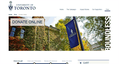 Desktop Screenshot of donate.utoronto.ca