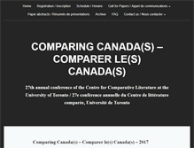 Tablet Screenshot of conference.complit.utoronto.ca
