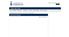 Desktop Screenshot of events.studentfamilyhousing.utoronto.ca