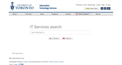 Desktop Screenshot of its.utoronto.ca