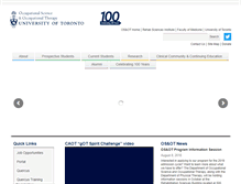 Tablet Screenshot of ot.utoronto.ca