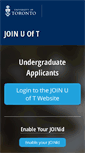 Mobile Screenshot of join.utoronto.ca