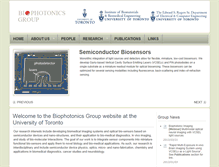 Tablet Screenshot of biophotonics.utoronto.ca