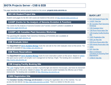 Tablet Screenshot of csee.biota.utoronto.ca