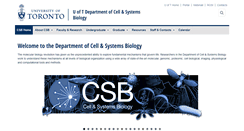 Desktop Screenshot of csb.utoronto.ca