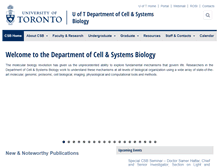 Tablet Screenshot of csb.utoronto.ca