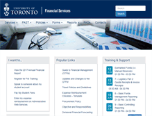 Tablet Screenshot of finance.utoronto.ca