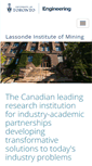 Mobile Screenshot of lassondeinstitute.utoronto.ca