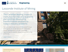 Tablet Screenshot of lassondeinstitute.utoronto.ca
