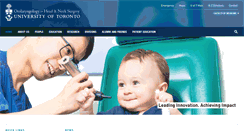 Desktop Screenshot of otolaryngology.utoronto.ca