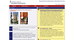 Desktop Screenshot of fees.utoronto.ca