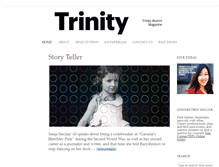 Tablet Screenshot of magazine.trinity.utoronto.ca