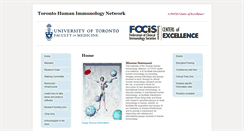 Desktop Screenshot of humanimmunology.utoronto.ca