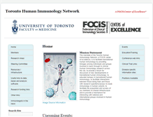 Tablet Screenshot of humanimmunology.utoronto.ca