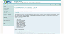 Desktop Screenshot of datacenter2.chass.utoronto.ca