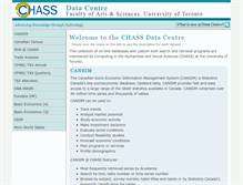 Tablet Screenshot of datacenter2.chass.utoronto.ca