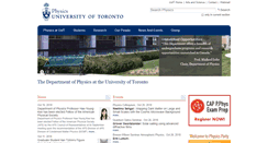 Desktop Screenshot of physics.utoronto.ca