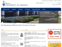 Tablet Screenshot of physics.utoronto.ca